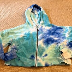 525 tie dye zip up hoodie XS